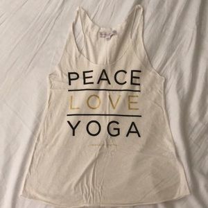 Peace Love Yoga tank
